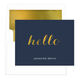 Hello Foil Stamped Folded Note Cards with Lined Envelopes Image 4 of 9